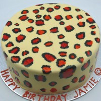 Leopard Print Cake 